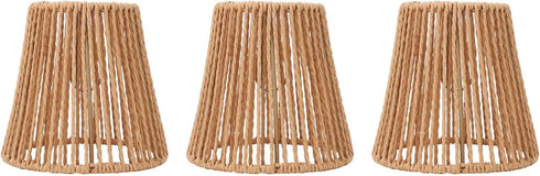 E14 E14 Aramox Handwoven Lampshades, Paper Rope Material, ClipOn Small Lamp Shades for Pendant Lights, Chandeliers