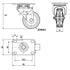 4” Inch Swivel Casters Wheels Set of 4 Finnhomy, Heavy Duty Premium Polyurethane
