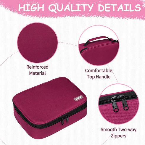 VASCHY Large Pencil Case, Art Color Pencils Pouch with Detachable Layers for School Office Stationary Organization