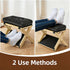 Generic Foot Rest Under Desk, Small Wooden Footstool, Double Layer Ergonomic Foot Stool, Footrest for Under Desk at