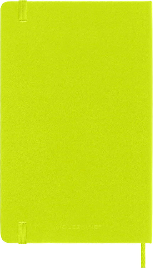 Moleskine Classic Notebook, Hard Cover, Large (5" x 8.25"), Plain/Blank, Lemon Green, 240 Pages for Writing and