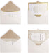 PONATIA 50 Pieces/Lot A7 Envelopes, 5.25 x 7.5'' Gold Glitter Shiny Envelopes, Perfect for 5x7'' Weddings, Invitation