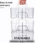 Multiuse Caddy Organizer with Handle, Portable Divided Plastic Tote Bin - Art Craft, Stationary Pen Marker Crayons