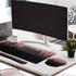 Britimes Set 4in1 35.4x15.7 inches Rose Gold Pink Keyboard Mouse Pad Black Golden Large Mousepad+Keyboard Wrist