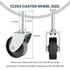 12293 Replacement Wet Dry vacuums Caster wheel Compatible with for Ridgid DeWALT Craftsman,Shop Vac Casters Replacement Parts