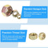 Hex Nuts (9/16"-18) 6Pcs, Carbon Steel Fine Thread Zinc Plated for DIY Home Repair