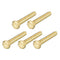 Hex Head Screw Bolt 5Pcs (5/16-18x2"), Brass Fully Threaded Solid Hex Bolts for Machinery Repair