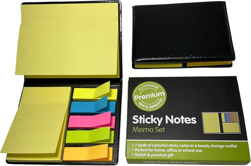 Generic Cute Paper - Cutepaper Self Sticky Notes, Memo Pad Set, 2 Pack, 700 Pieces Colorful Tabs