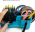 Heat Tape Dispenser Blue Multi-Roll Set, PreCut 1.4'' Pieces for Heat Press Machine with Semi-Automatic Dispenser