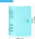 PATIKIL A6 Clear Binder Cover, Soft PVC Bling Loose Leaf Binder Protector Refillable Notebook Shell with Snap Button Closure for DIY Meeting Notebook Folder, Blue by PATIKIL