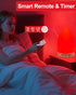 670nm Red Light Night Light Lamp for Sleep, Red Nightlight Desk Lamp with Zero Blue Light Multi-Color and Brightness