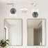 Dogvsme 1-Light E26 Bulb (Bulb Black Bathroom Vanity Lights, Wall Sconce with Glass Globe Shade, Vanity Lighting