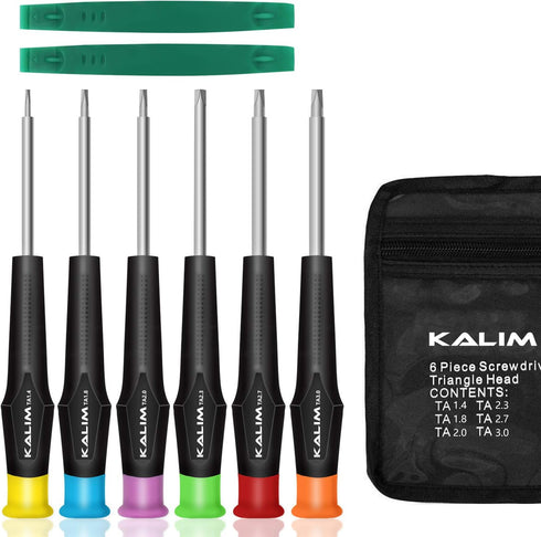 KALIM Triangle Head Screwdriver Set, 6 PCS Repair Insulation Set, Triangle Driver Set