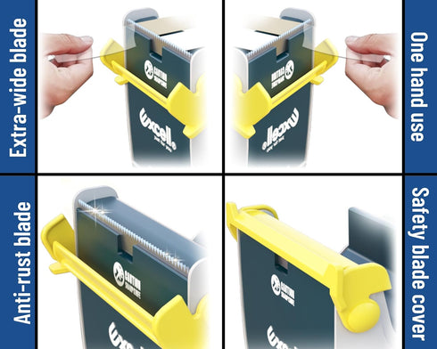 Excell Triple Premium Extra Wide Metal Multi-Rolls Desktop Tape Dispenser, ET-13371, 3 inch Wide