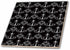 3dRose Shabby Chandelier White On Black Trendy Modern Damask Pattern 8 Inch