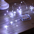 XINKAITE 30 Micro LEDs on 10Feet/3M Fairy Silver Wire, Battery Operated String Lights, Cold White