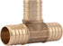 SharkBite 1 Inch Crimp Tee, Brass Plumbing Fitting for PEX Pipe