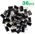 ZZTX Black Binder Clips Paper Clamps Clips Small Size, 1.0 Inches, 36 Pack by ZZTX