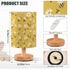 ALAZA Bedside Table Lamp for Bedroom Yellow Daisy Floral Bee Nightstand LED Light Lamps with USB Port Linen Fabric