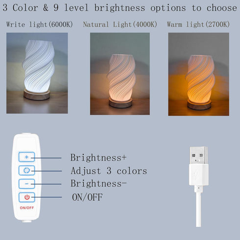 Stands,Dimmable Small Table Lamp for Bedroom-Bedside Lamps for Night Nightstand Light Lamp,Unique Lamps for Kids