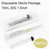 30 Pack 10mL Syringe with Needle 20 Gauge 1.5inch, Scientific Labs, Measurement, Individually Wrapped