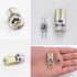 DiCUNO G4 LED Bulb, 3W JC Bi-Pin Base Light Bulbs, 12V AC/DC, Daylight White 6000K, 10 Pack Halogen Replacement