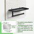 (1 Pack, Pegboard Paper Towel Holder with Shelf, Garage Paper Towel Holder, Heavy Duty Peg Board Accessory for Garage