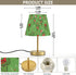 (Bulb Included),7.9x12.6in Table Lamp Christmas Cactus Pattern with Hats Desk Lamp with Fabric Shade Tablelamp