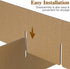 6-Pack 13.18X13.18 Inch Healifty Cardboard Moving Box Dividers Partitions for Safe Transporting Glassware Dishes