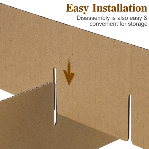 Packing 13.19 3.15 Inches Cardboard Box Dividers for Moving Boxes Glassware and Dish Boxes Inserts X for Safe Transport