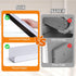 HANLANXUE 2 Pack 17 Inch 11lb Magnetic Book Shelf with Pen Holder, Acrylic Reusable Display Panel Book Display