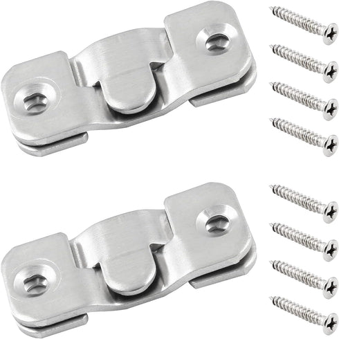 10 Sets Flush Mount Bracket with Screws, Heavy Duty Picture Hangers for Wall Hanging