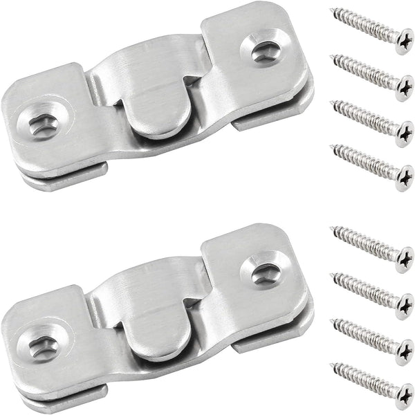 10 Sets Flush Mount Bracket with Screws, Heavy Duty Picture Hangers for Wall Hanging