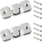 10 Sets Flush Mount Bracket with Screws, Heavy Duty Picture Hangers for Wall Hanging