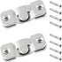 10 Sets Flush Mount Bracket with Screws, Heavy Duty Picture Hangers for Wall Hanging