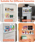 HDLDYDD 2-Pack 17 Inch 12.5 lbs, Magnetic Book Shelf for Whiteboard - Reusable Metal Magnetic Shelves, Holds Magnetic