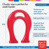 Dowling Magnets Giant Horseshoe Magnet for Kids, 8.5" x 7" x 1.125", Red, Ages 3+