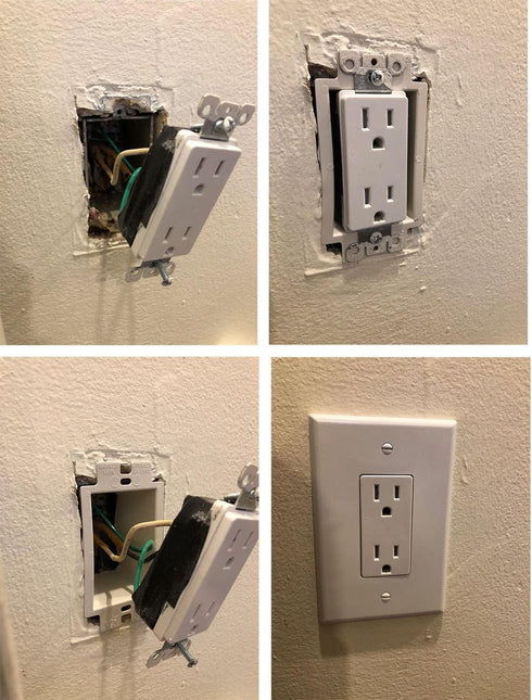 iMBAPrice BE1-1 White Electrical Power Outlet Box Extender (1-Gang)
