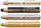 STABILO Multi-talented Pencil Woody 3-in-1 - Pack of 4 - Black, White, Gold & Silver