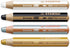 STABILO Multi-talented Pencil Woody 3-in-1 - Pack of 4 - Black, White, Gold & Silver