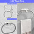 Set, 16" (10, Bathroom Hardware Bathroom Towel Holder with Toilet Paper Holder, Towel Ring, Towel Hook, Bathroom