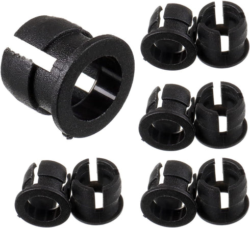 BOJACK 100 Pieces Black Plastic 5mm LED Holder, LED Bezel Holder for Light Emitting Diode Mounting