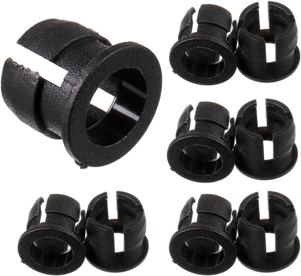 BOJACK 100 Pieces Black Plastic 5mm LED Holder, LED Bezel Holder for Light Emitting Diode Mounting