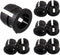 BOJACK 100 Pieces Black Plastic 5mm LED Holder, LED Bezel Holder for Light Emitting Diode Mounting