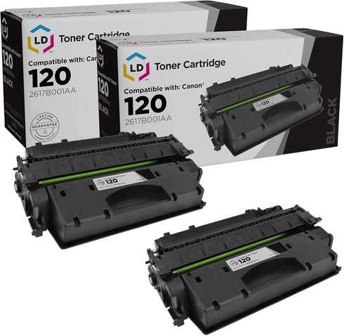 LD Products Compatible Toner Cartridge Replacement for Canon 120 2617B001AA (Black, 2-Pack) for ImageClass D1120,