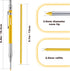 Enhon 2mm Mechanical Carpenter Pencil Set with 12 Marker Refills, Sharpener, Extended Needle-Nose Tip (Black, Yellow)