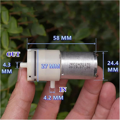 AEVHBAMXN 5V 6V 370 DC Small Air Pump Diaphragm Vacuum Pump Electronic Starter Negative Pressure Suction Pump DIY