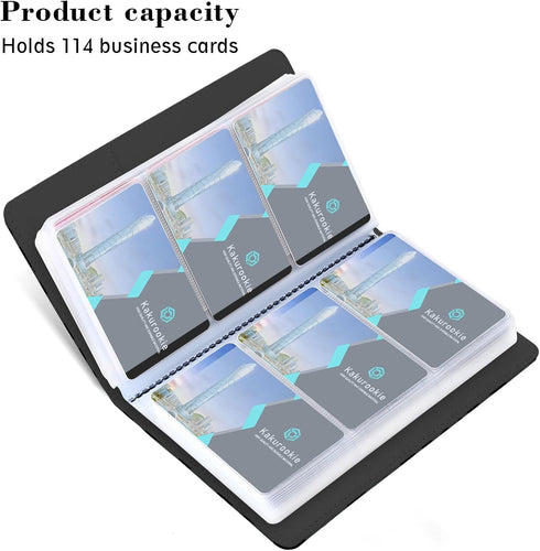 Kakurookie 240 Floral Business Card Book Holder Organizer for Women, Card Capacity, Stylish Name Card and Credit Card