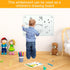 H-Qprobd White Board 24”x18“ Magnetic Dry Erase Boards, Frameless Glass Whiteboard for Wall, Includes 12 Magnets