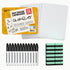 Dry Erase Board, 12 Pack of 9” x 12” Double Sided Lap Boards with 12 Markers & 12 Erasers for Classroom Use